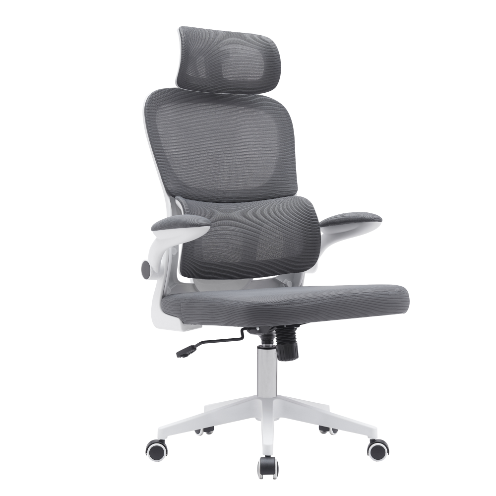 Irodai szék, sötétszürke/fehér, RENARD (TK)